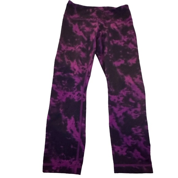 Lululemon Wunder Under Crop II Breezie Regal Plum Black size 4 - Picture 3 of 7